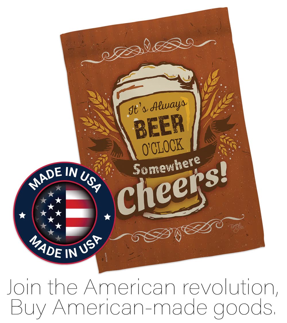 Amazon.com : Breeze Decor HS117038-BO It's Always Beer O'Clock