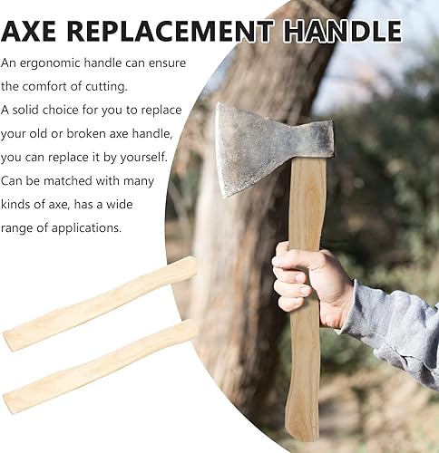 Miniatura 2 de DOITOOL Mango de repuesto de madera para campamento, 8 piezas, mango de hacha de 14.9 pulgadas, repuesto de mango de hacha de nogal, 15.0 x 1.7 in