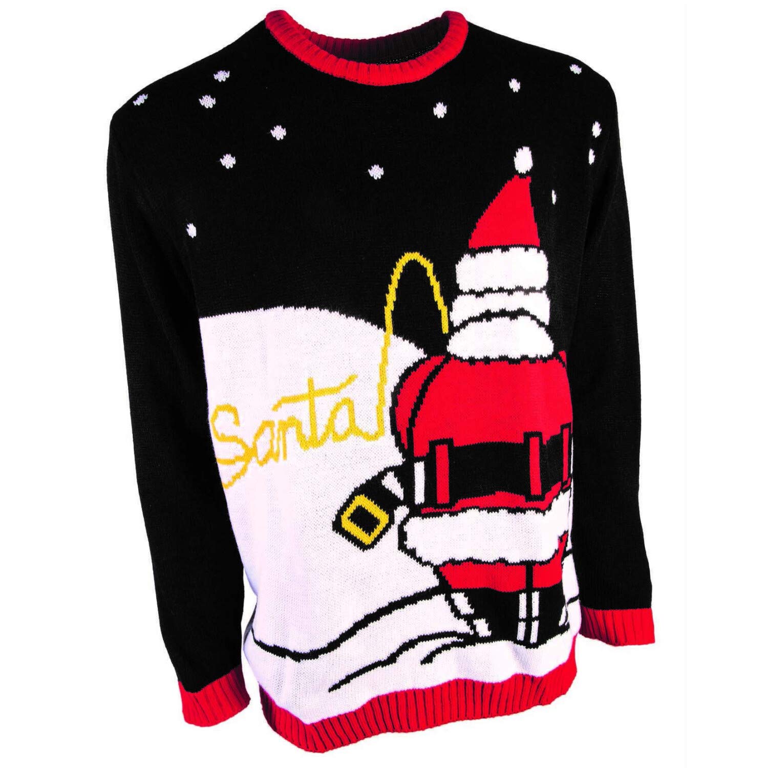 Forum Novelties Santa Peeing in Snow Sweater Pee Break Novelty Crew