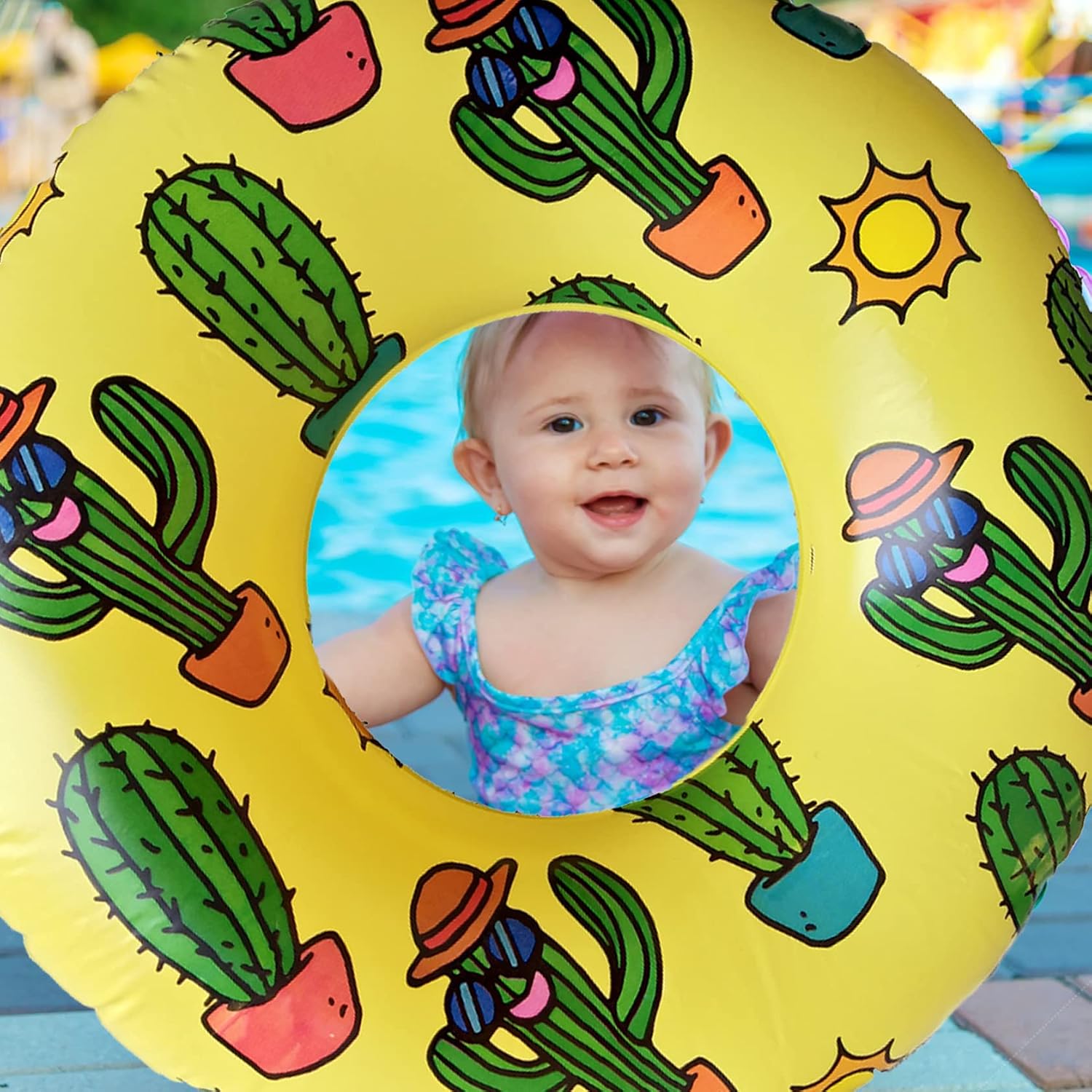 Inflatable Baby Pool Float, Blow up Swim Floats for Toddlers, Kids Pool Floaties