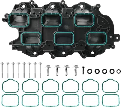 Lower Intake Manifold with Gasket for 2011-2021 Dodge Charger Challenger Durango Jeep Wrangler Grand Cherokee RAM 1500 ProMaster Chrysler 200 300 Town & Country 3.6L Pentastar V6 Replace 05184199AF