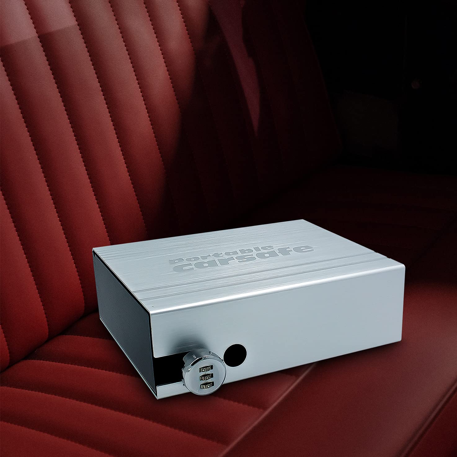 SAFE Auto Strandsafe 21 x 15 x 7 cm | Robuste Konstruktion mit verschließbarem Innenraum für diskrete Wertaufbewahrung