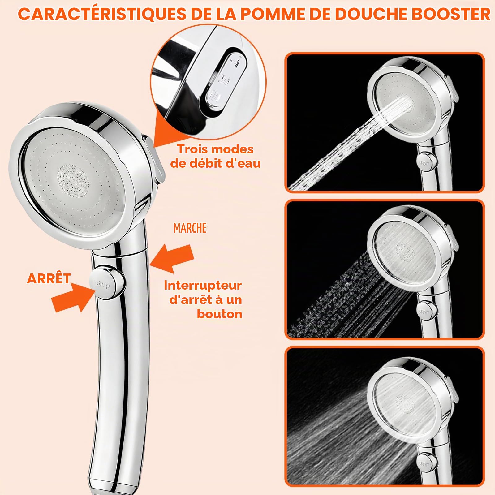 Nikou Kit Douche de Camping, Douche Portable avec Pompe, 6000mAh Chauffe Eau Mobile avec Écran Intelligent, Électrique Rechargeable, Pommeau Réglable et Tuyau, pour Extérieure, Camping, Randonnée