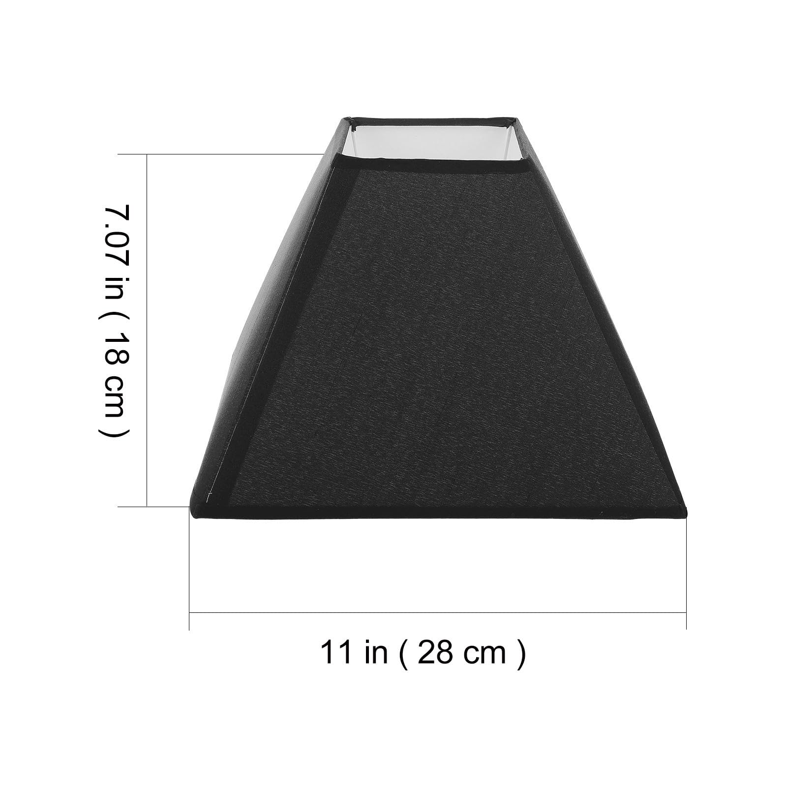 Paralume Nero per Lampada E27/e14, Diffusore di Luce Decorativo per Camera da Letto, Stile Semplice e Delicato, Atmosfera Naturale e Calda