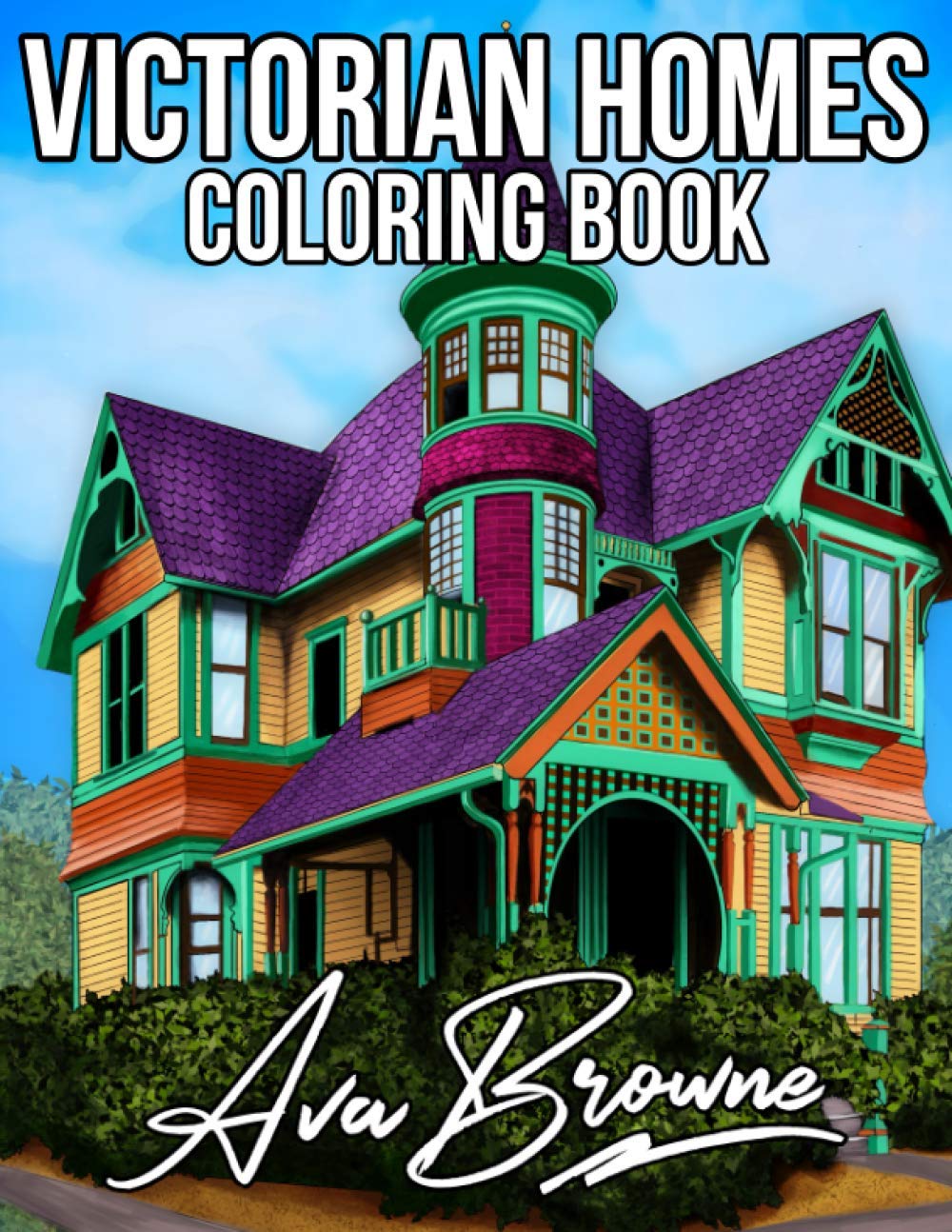 Victorian Homes Coloring Book: Victorian House Coloring Book - An Adult Coloring Book With Beautiful Victorian Style Homes