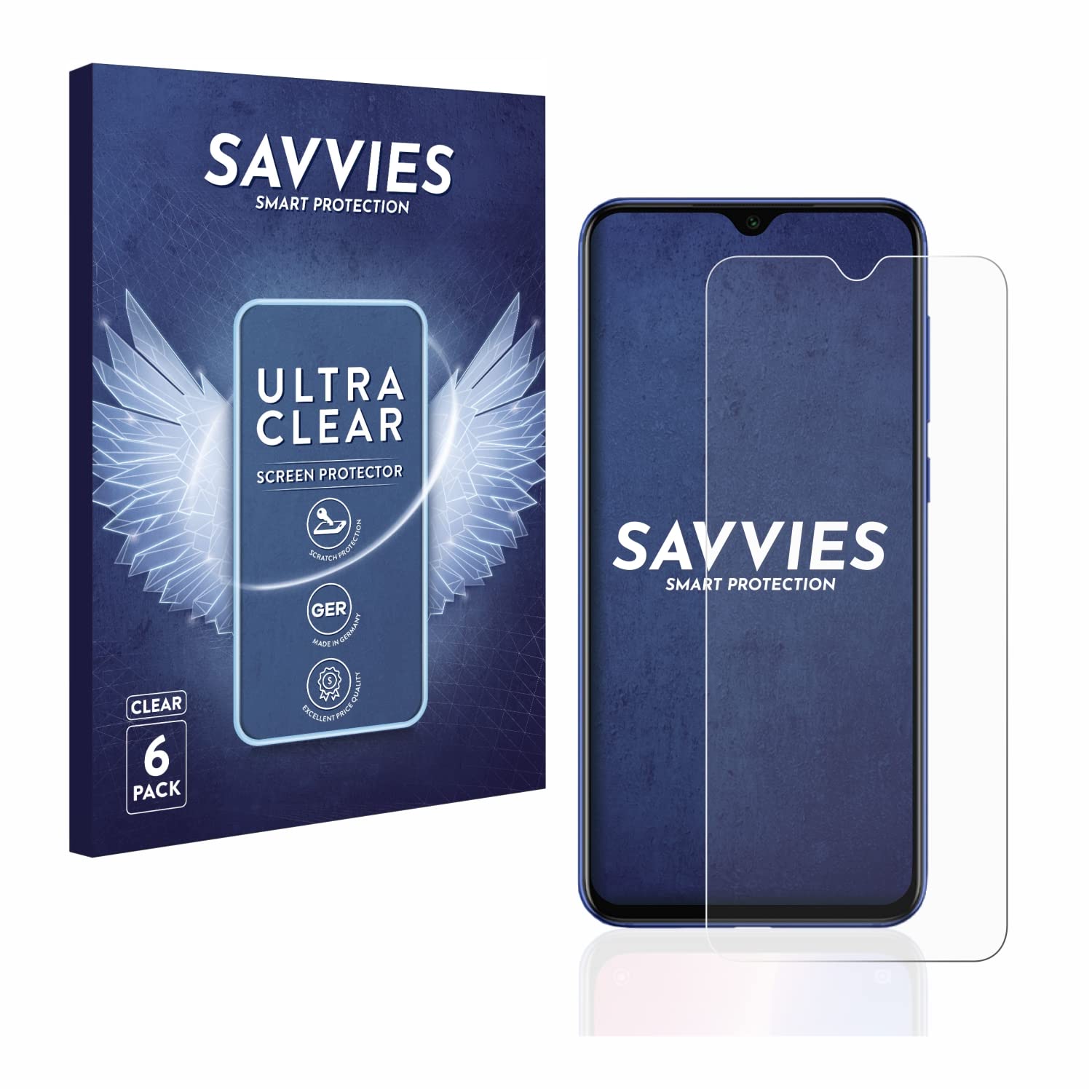 Savvies 6 Pellicole Protettive Trasparenti Per Xiaomi Mi 9 / Mi 9 Explorer - Protezione Schermo Antigraffio E Anti-Impronta