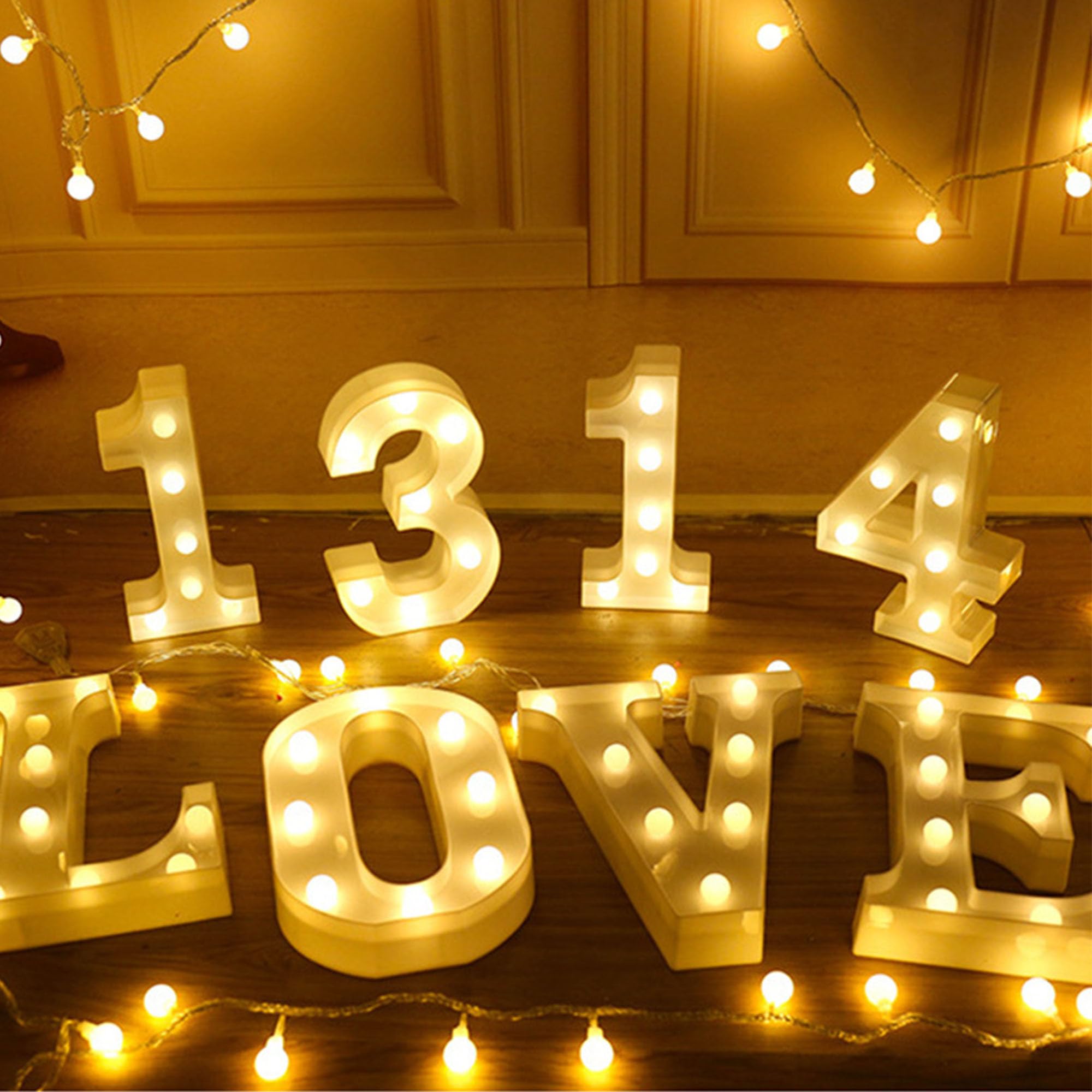 WYFCR wedding Sign Decorative LED Illuminated Letter Lights Marry Signs, Illuminato Marquee Sign, Neon Light Up Letters, Illuminato Decor (LOVE)