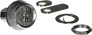 CCL Security Products 39053 3-Dial Cam Lock, 1,000 Possible Combinations, 1-Pack, 1-7/32 Inch Length, Chrome
