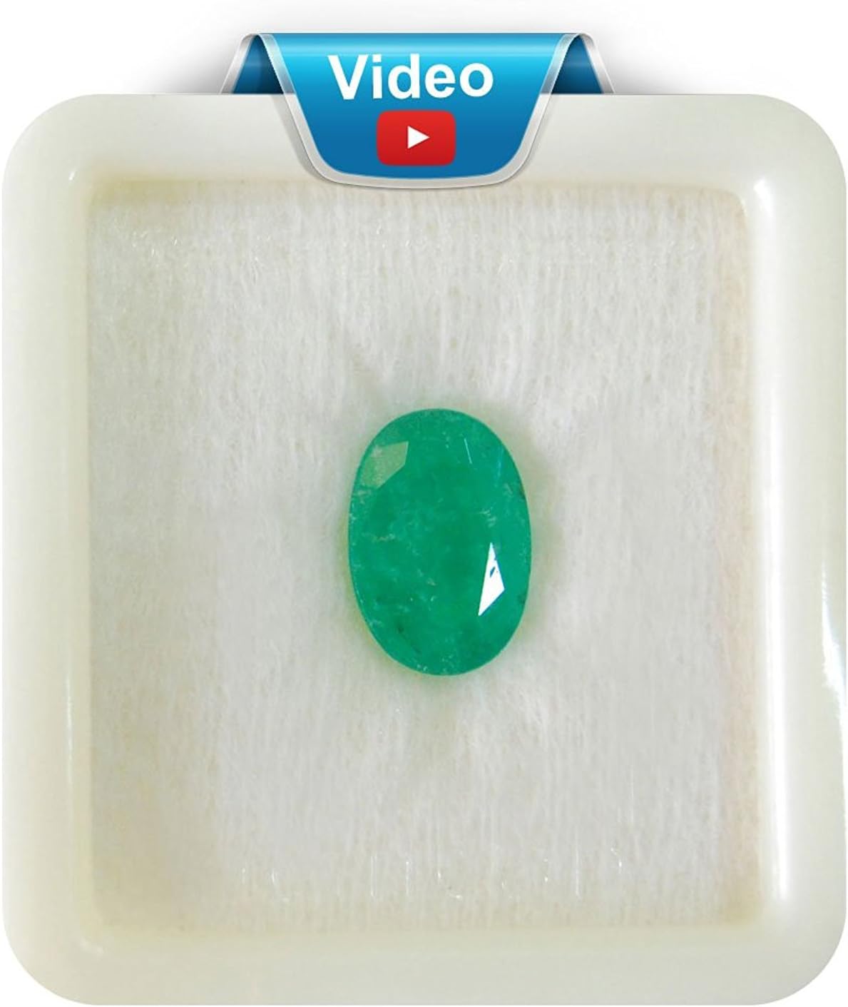 Om Gyatri 7.25-7.50 Ratti Beryl Emerald (PANNA STONE) 100% ORIGINAL CERTIFIED NATURAL GEMSTONE AAA QUALITY