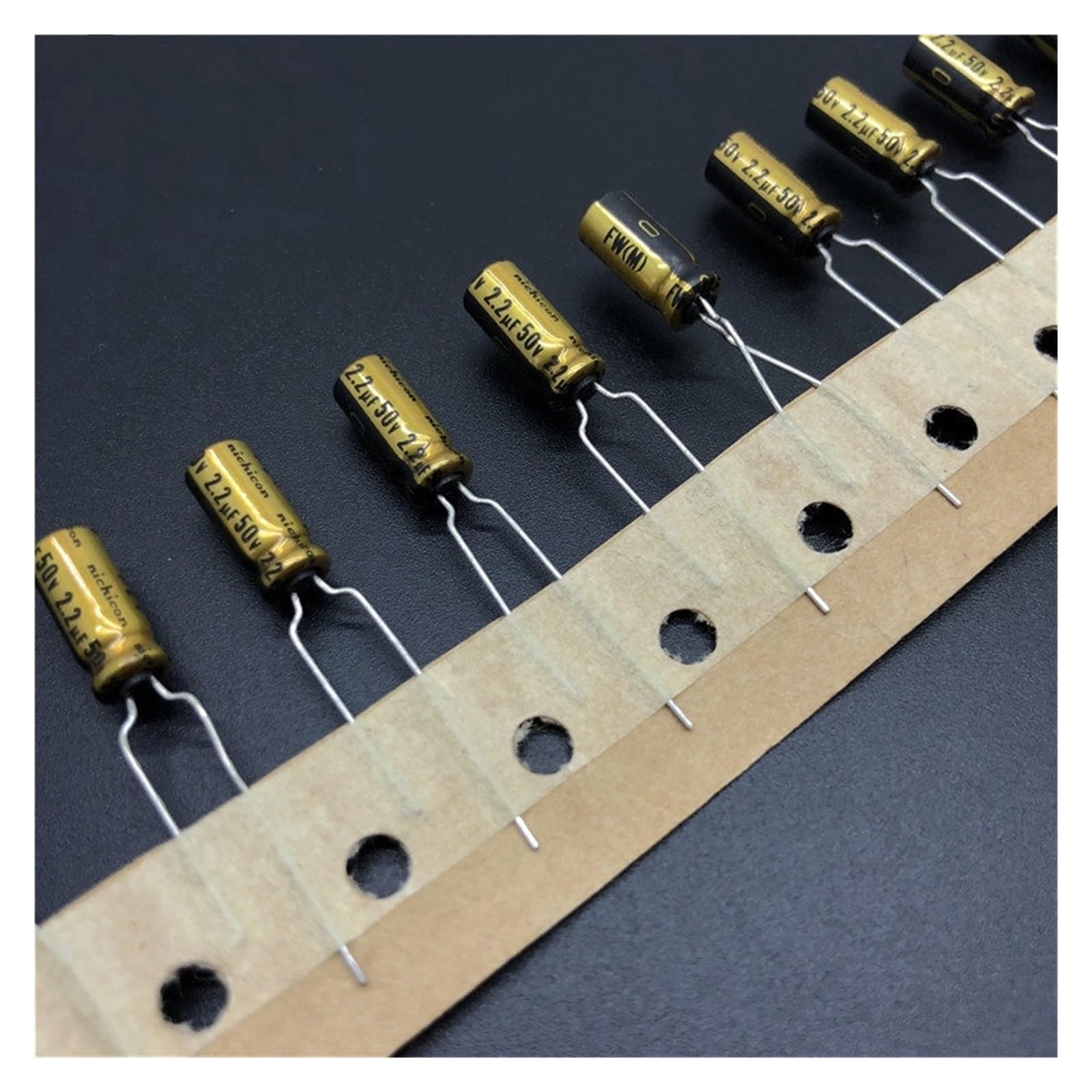 Condensateur audio 2.2uF 50V élimine les parasites sonores pour amplificateur hifi et filtre