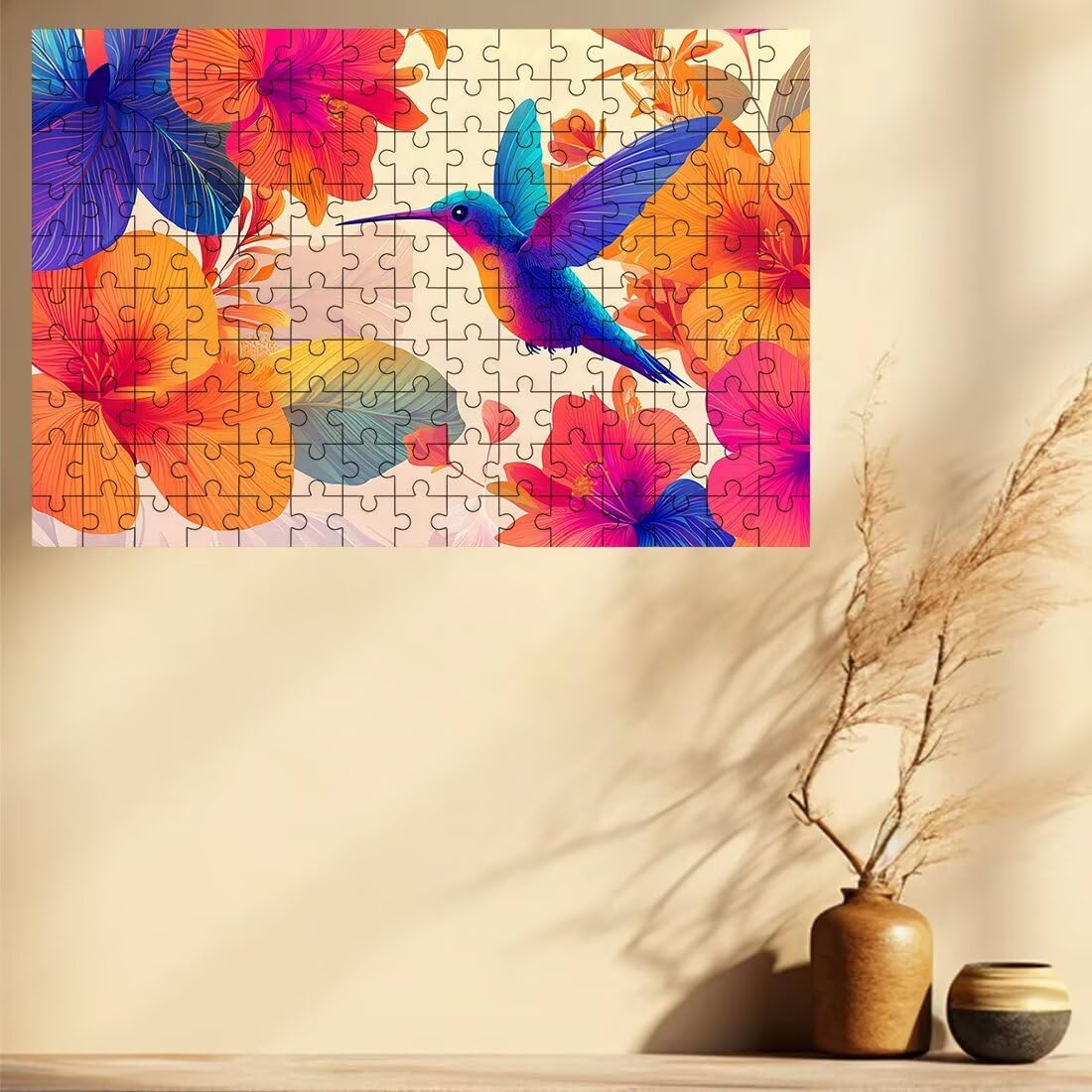 Puzzle 1500 elementów dla dorosłych, puzzle 1500 elementów ptaków, puzzle kwiatowe dla dorosłych z wykwintnym pudełkiem do pakowania, gry edukacyjne, duże drewniane puzzle na prezent dla kobiet
