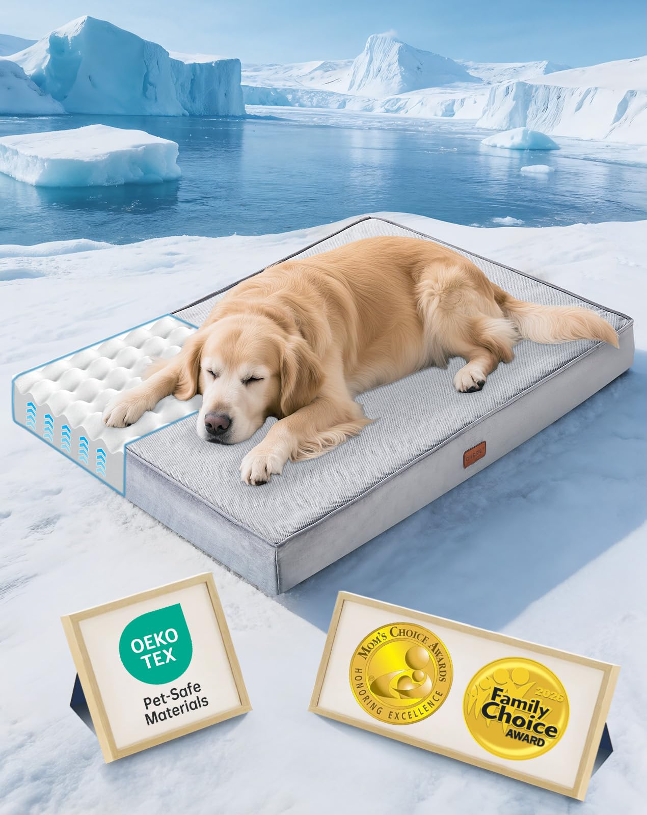 OhGeni Cooling Dog Bed