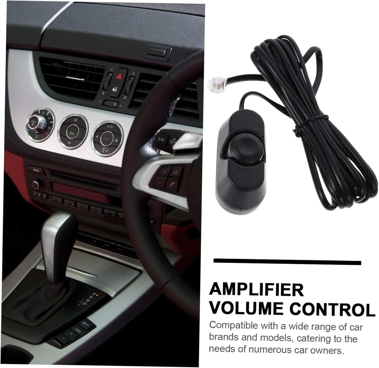 Car Subwoofer Inline Volume Control Knob Power Amplifier Controller for Bass Compatible with Various Vehicle Brands Reliable Audio Performance and Easy Maintenance