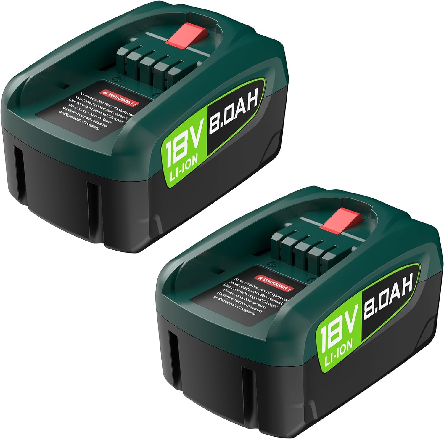 2X 8000mAh Ersatzakku für Bosch 18V Akku PBA PSB PSR, Kompatibel mit 18V Green Tools House & Garden 18 V System (Nicht kompatibel mit der Bosch-Staubsauger Unlimited Serie) - Amazon product rated Grade B