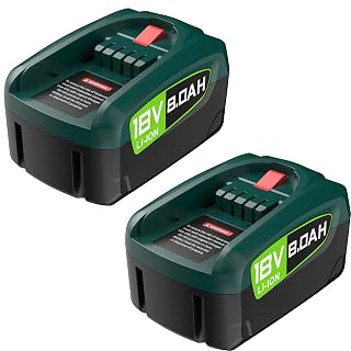 2X 8000mAh Ersatzakku für Bosch 18V Akku PBA PSB PSR, Kompatibel mit 18V Green Tools House & Garden 18 V System (Nicht kompatibel mit der Bosch-Staubsauger Unlimited Serie) - Amazon product rated Grade A