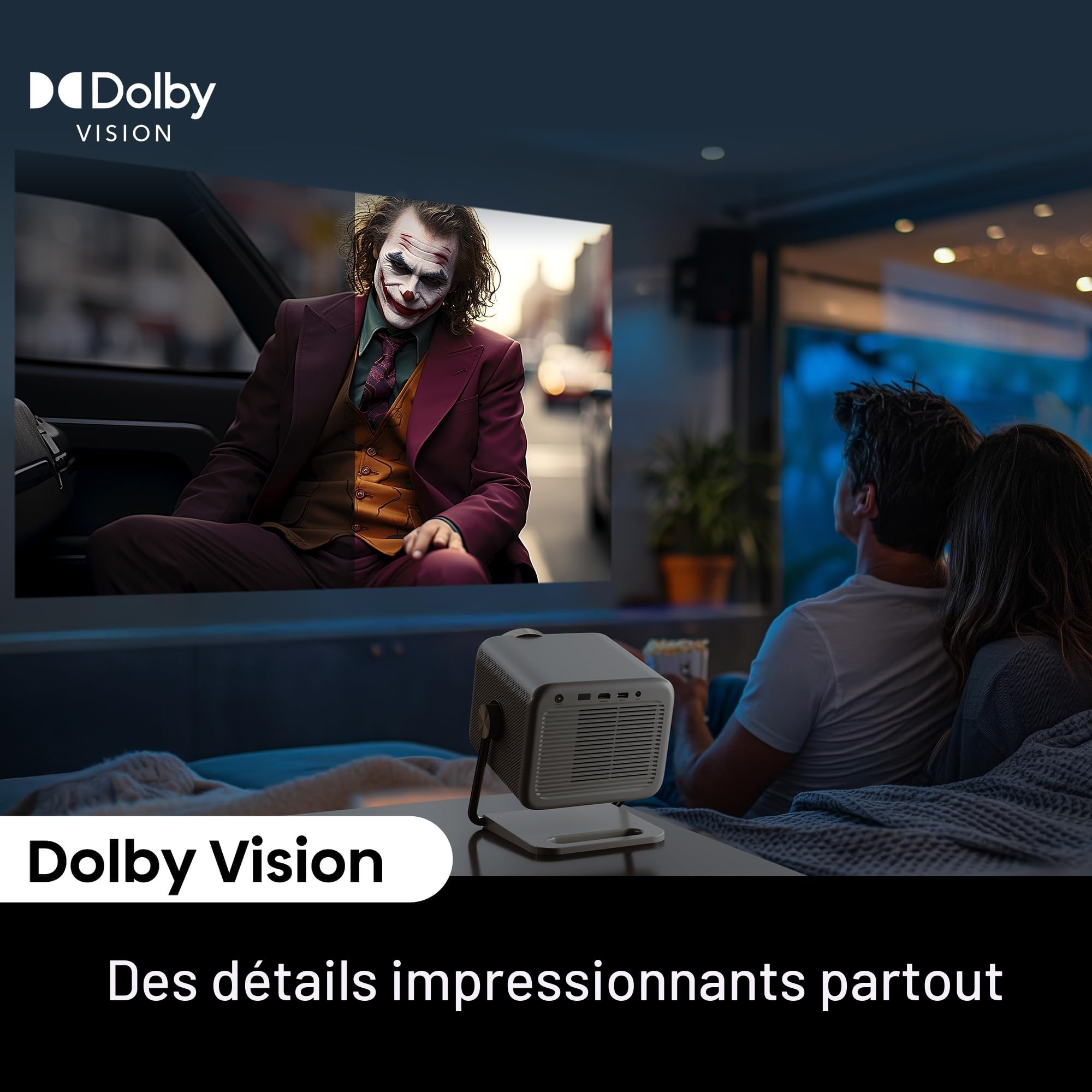 Hisense M2 Pro Smart Mini Projektor mit 4K UHD, Dolby Vision und Automagic AI Adjusting