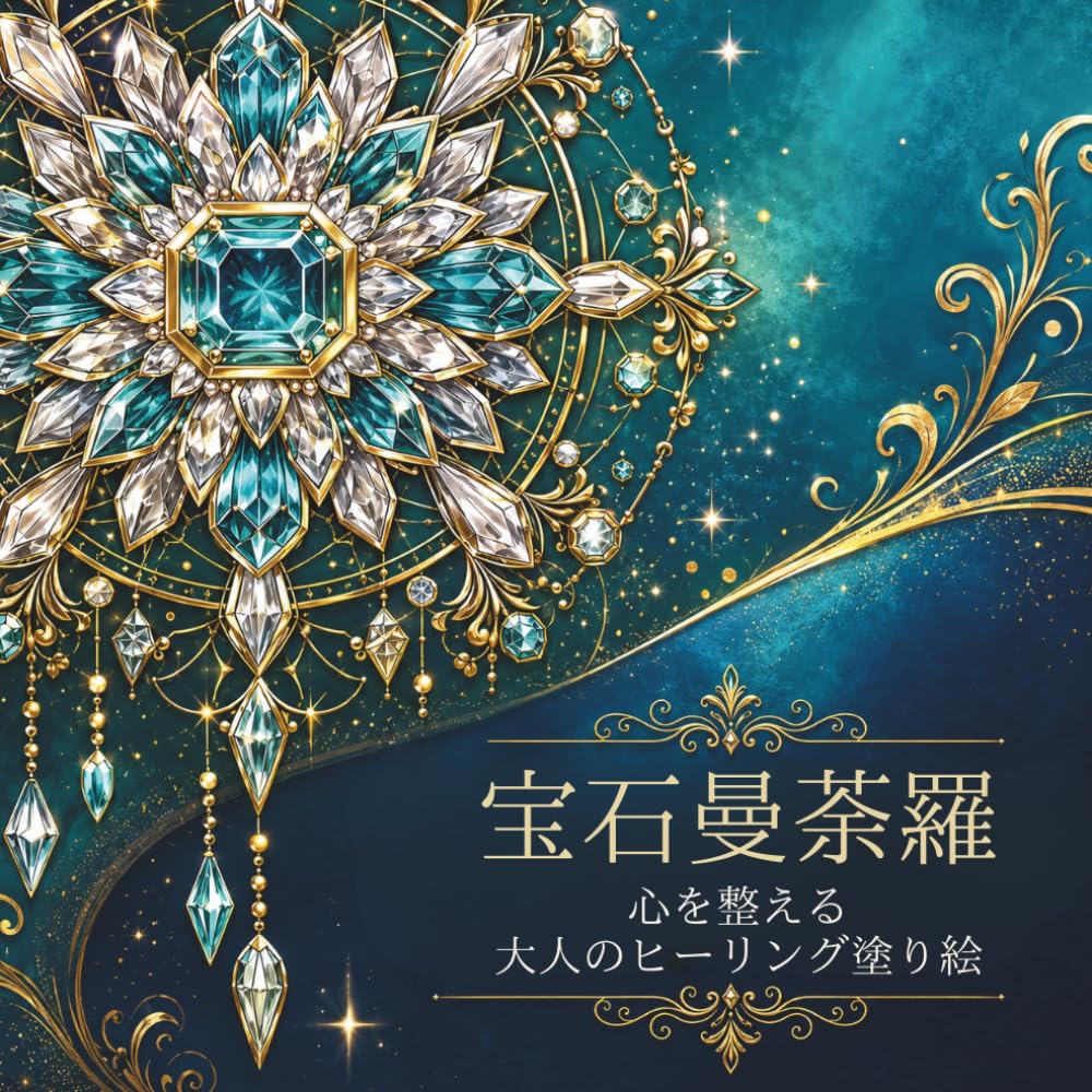 宝石曼荼羅: 心を整える 大人のヒーリング塗り絵