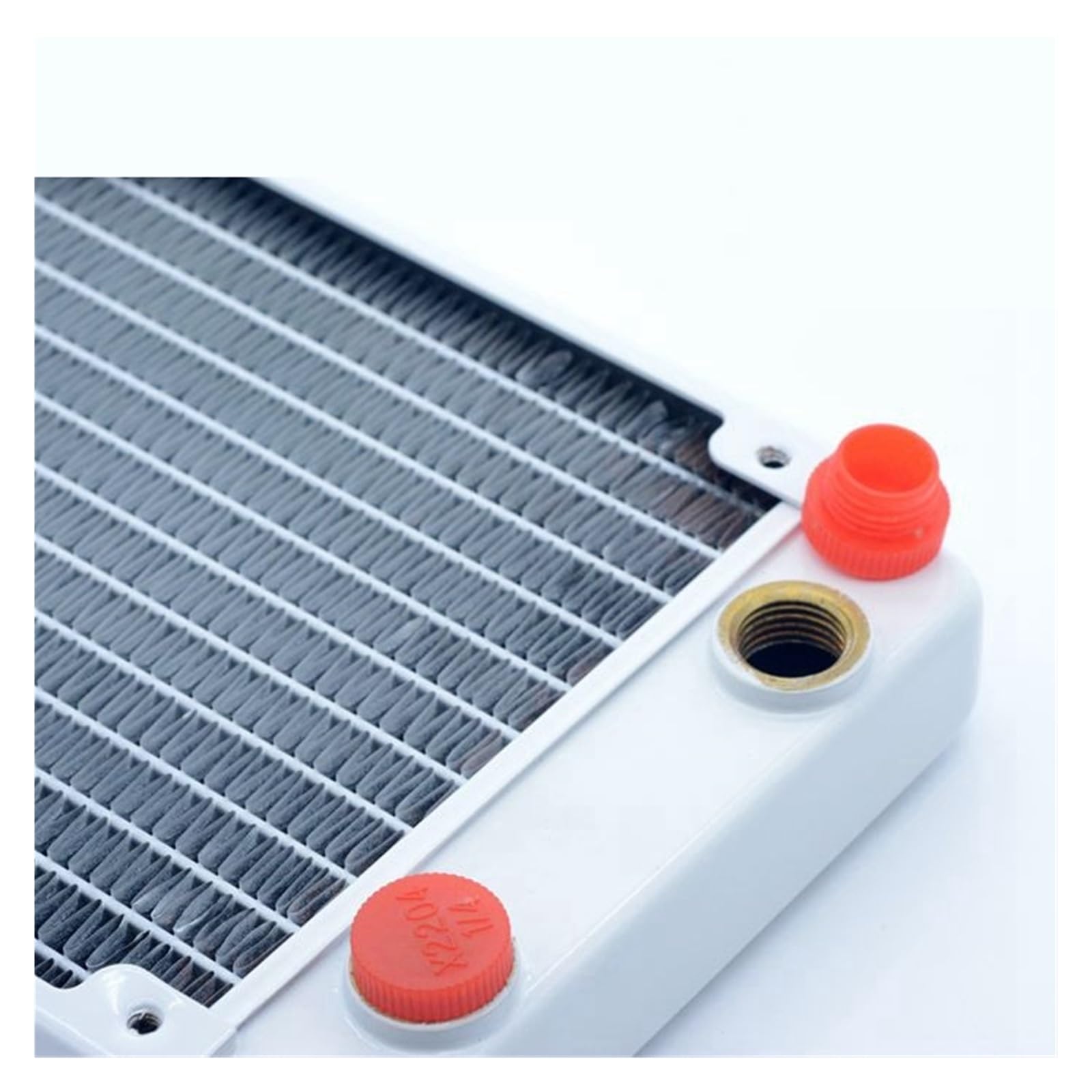 Scambiatore Dissipatore di Calore Radiatore da 360 Mm Rame 2,7 Cm Ventole di Raffreddamento Ad Acqua Bianche con Spessore del Dispositivo di Raffreddamento del Liquido 12 Cm(Noir)