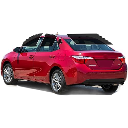 AUTOTEK Precut Windows Tint Film All Sides Cars Sun Blocking Protection Privacy Anti Shatter Glass 2 Ply Film Any Tint Shade kit for Toyota Corolla Sedan 2014-2019