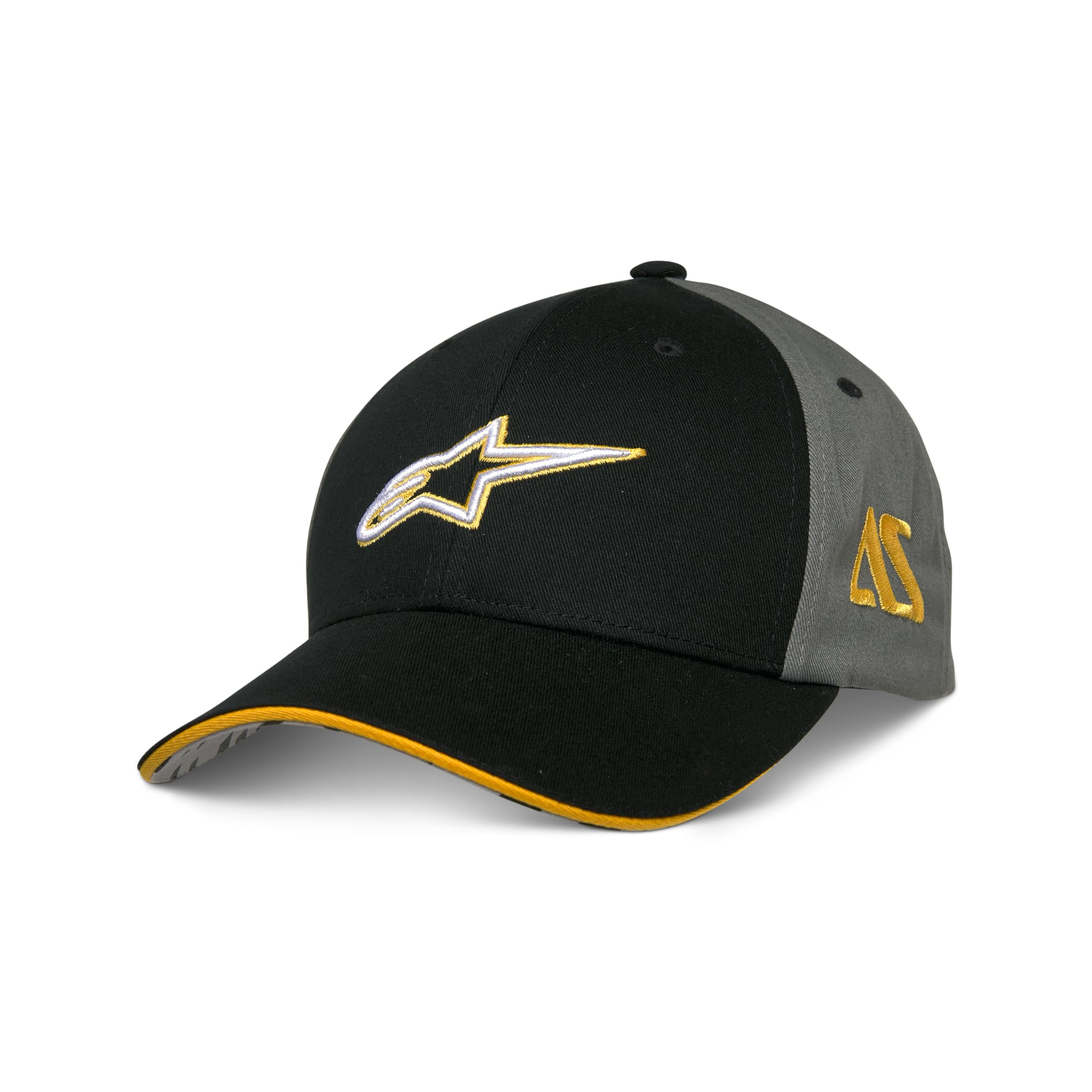 Alpinestars Ageless Curve Hat Baseball Cap Charcoal Black Snap back Casual Wear