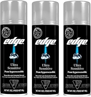 Edge Shave Gel, Fragrance Free, Ultra Sensitive 7 oz (Pack of 3)