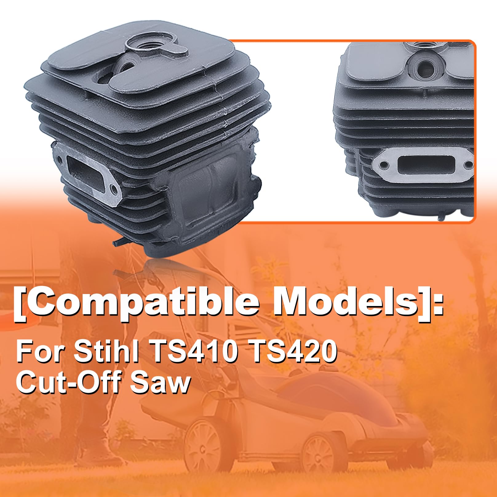 50mm Cylinder Piston Gaskets Kit For Stihl TS410 TS420 TS 410 420 Cut-Off Saw, Cylindre Piston Kit, Spark Plug, Decompression Valve, Plug, Fuel Filter