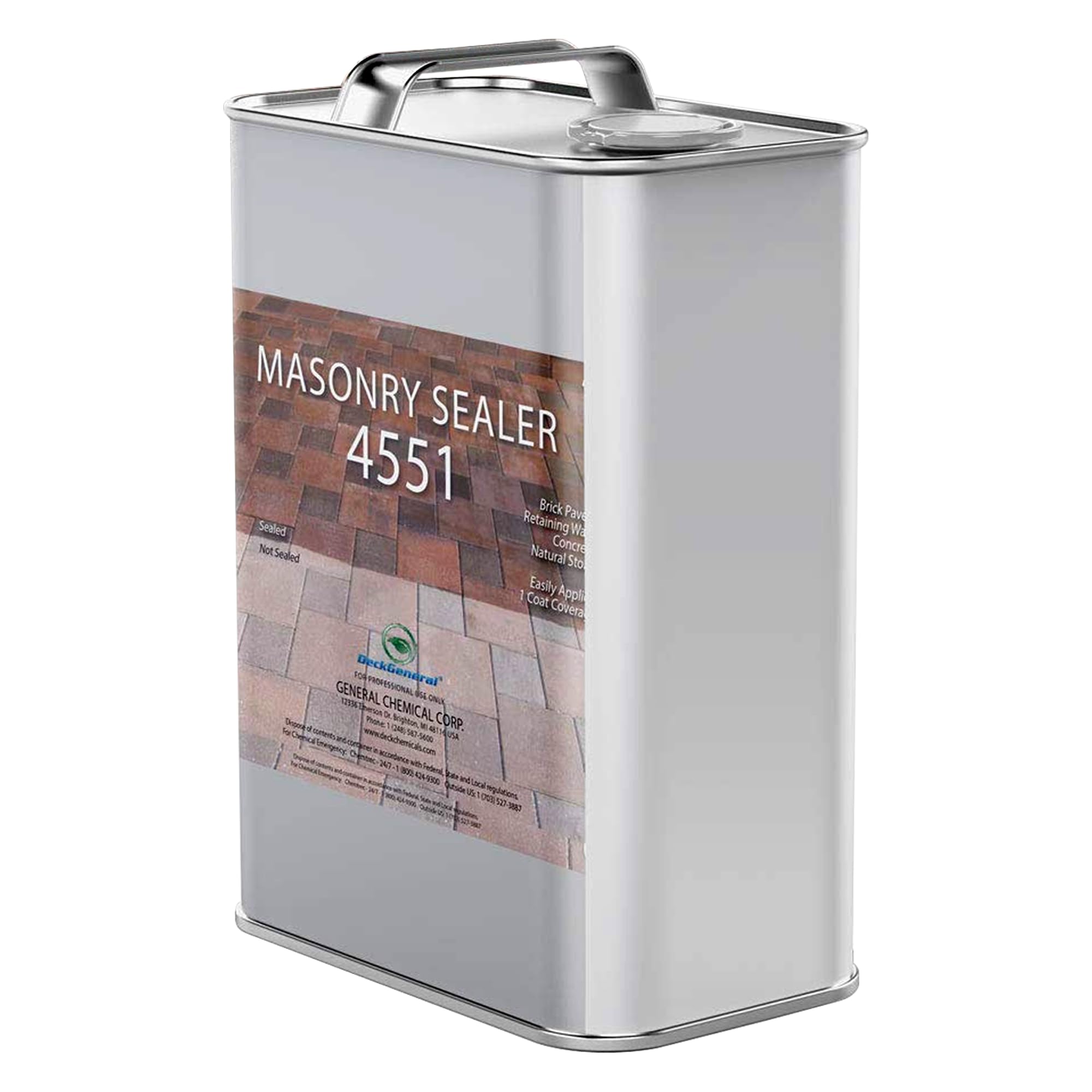 Deckgeneral Acrylic Masonry Sealer 4551 Patio Paver Sealer For Bricks ...
