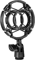 Vista 1 de Soporte de micrófono para micrófono, soporte de micrófono, condensador, antivibración, soporte universal para micrófonos para soporte de micrófonos