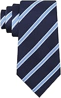 Luckyvestir Striped Ties for Men - Classic 3.15" Polyester Necktie for Wedding, Business, Graduation - Wrinkle-Resistant Formal Tie