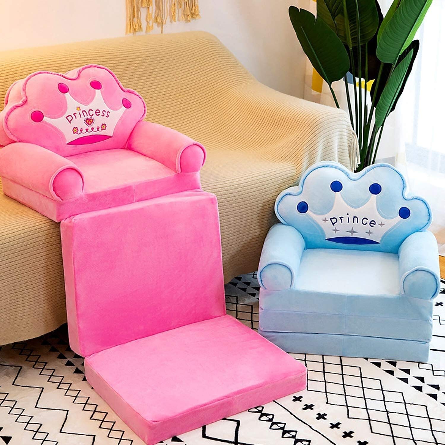 Amazon.co.jp: キッズソファーベッドぬいぐるみ折りたたみ子供ソファ