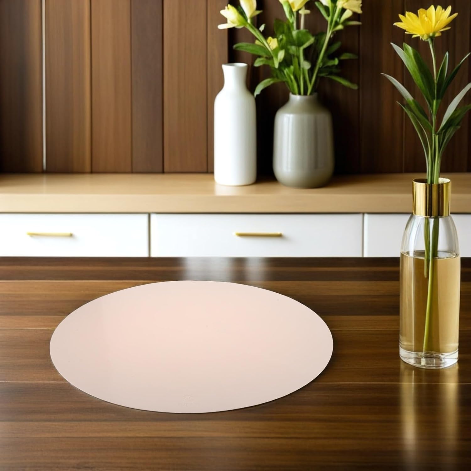 Silicone Cutting Board Stabilizer Mat 18 Inch Beige