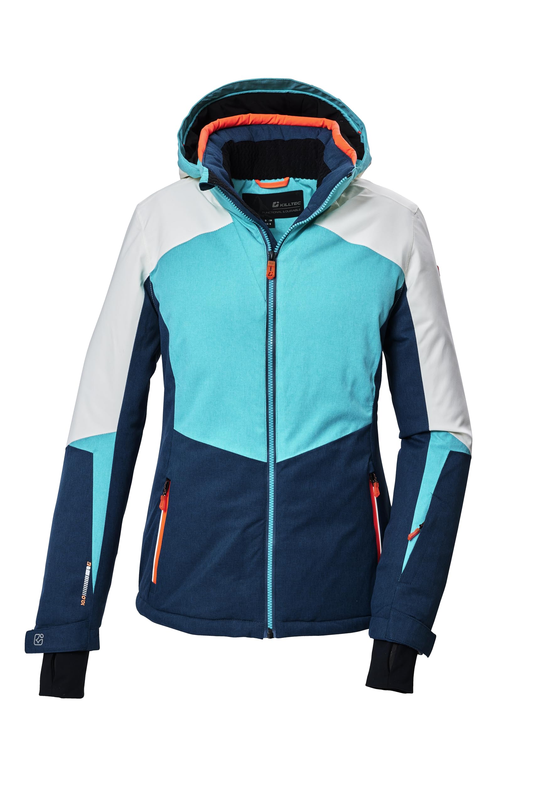 Killtec Damen Ksw 66 Wmn Ski Jckt Skijacke/Funktionsjacke mit abzippbarer Kapuze und Schneefang