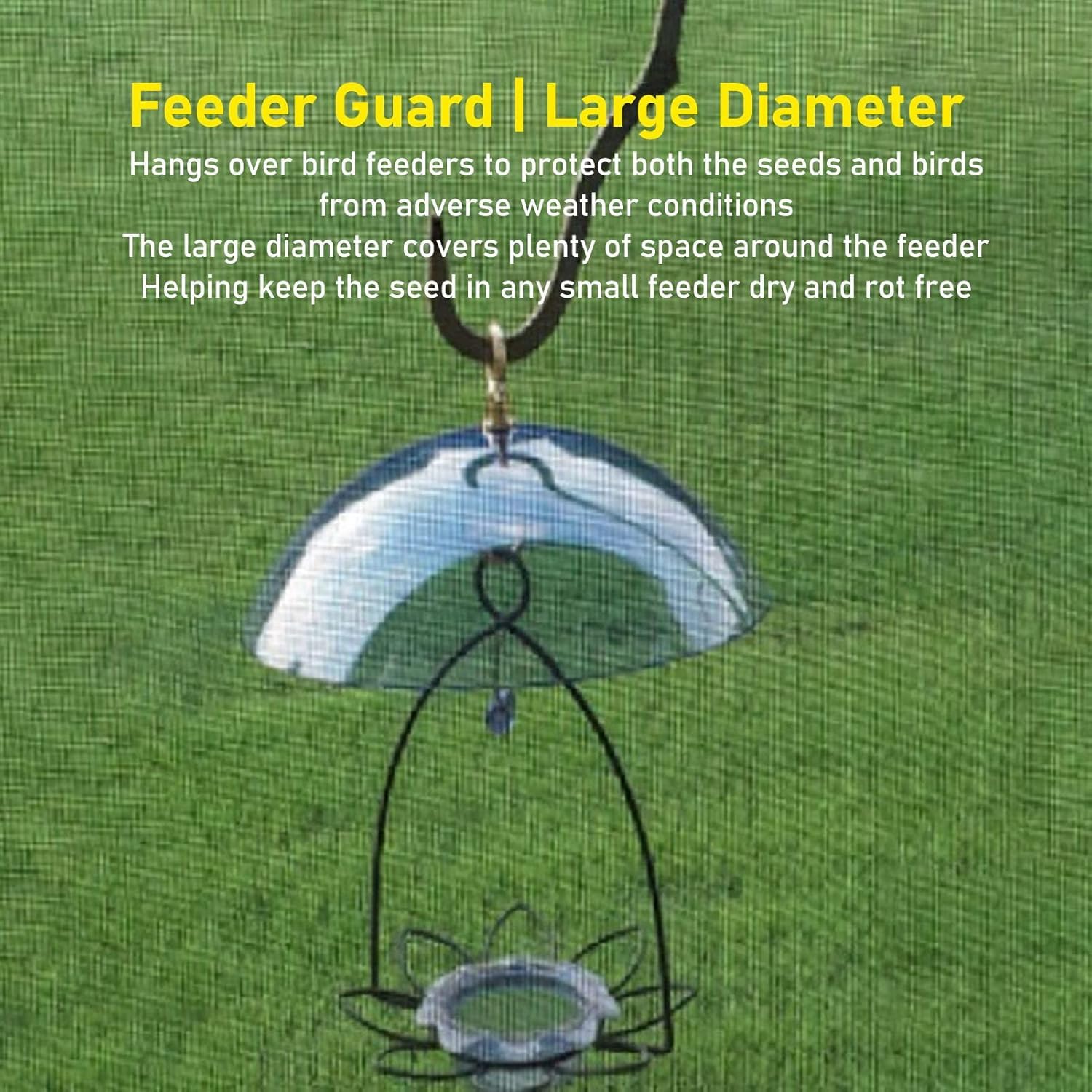 Schutzabdeckung des Vogelfutters, Wetterfestes Hängende Bird Feeder Guard Dome, Transparent und Robust, Eichhörnchen -Proof, Zum Schutz, Zum Schutz der Bird Feeder -Schutzkuppel,