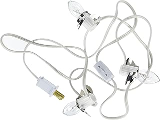 Darice White, 6 Feet Accessory Cord with 3 Lights