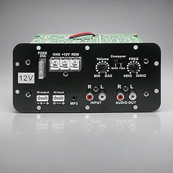 Powerlink 12V Mono Channel 120W Car Amplifier | Class AB Amp For Bass Tube Subwoofer Kit Mono Class AB Car Amplifier