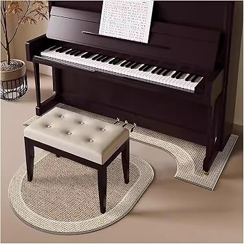 Soundproof Rug for Piano, Upright Piano Carpet Protector, Acoustic Pads, Waterproof