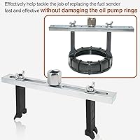 Vista 5 de CMOOD Herramienta de extracción de bomba de combustible, herramienta universal de anillo de bloqueo de bomba de combustible, herramienta de anillo