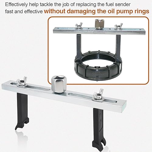 Miniatura 5 de CMOOD Herramienta de extracción de bomba de combustible, herramienta universal de anillo de bloqueo de bomba de combustible, herramienta de anillo