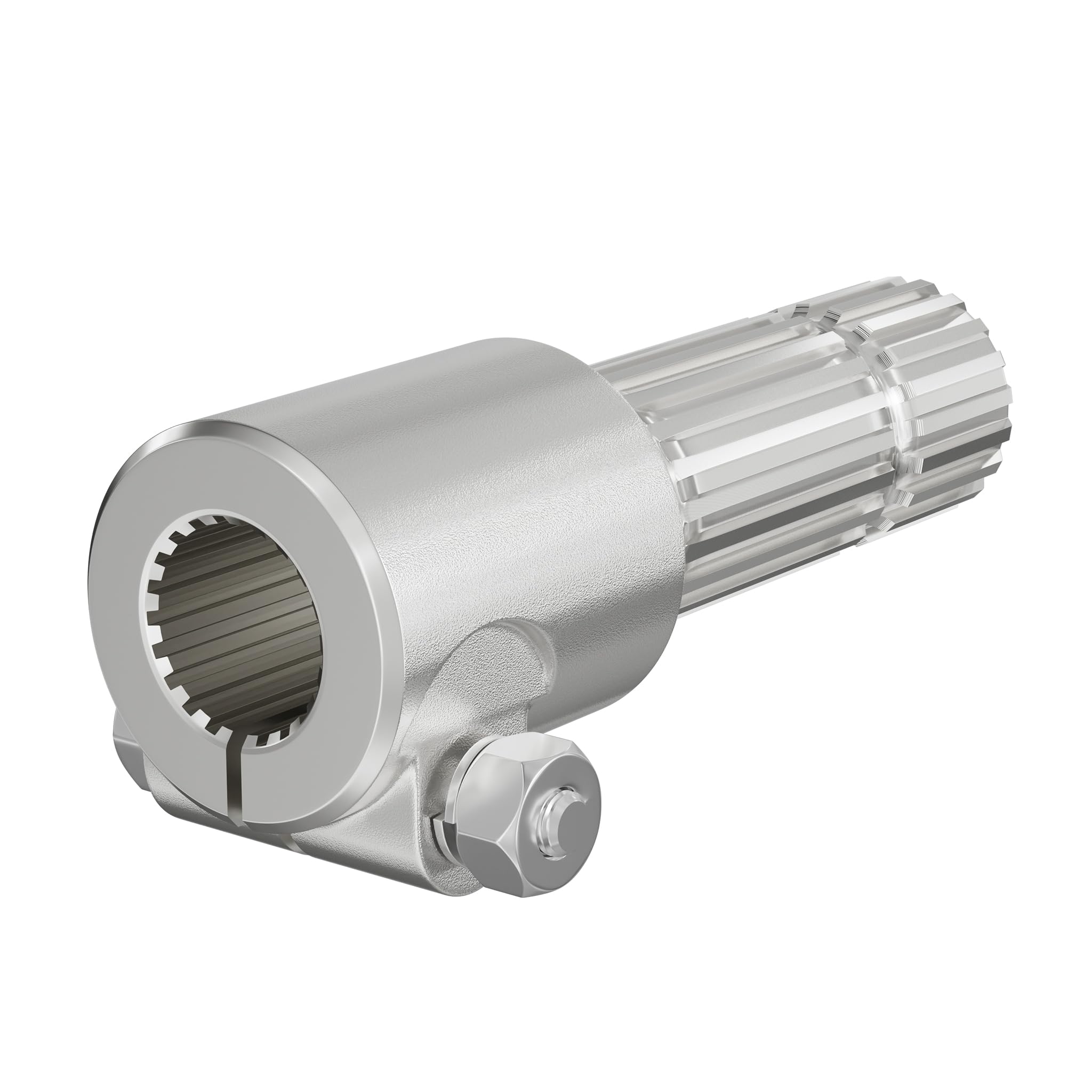 WilTec Manchon de Prise de Force Cardan - Longueur 175 mm - Raccord logement 1 3/8" 21D - Raccord Sortie 1 3/4" 20D - Ø 36 mm/44,3 mm - Arbre cannelé de Tracteur
