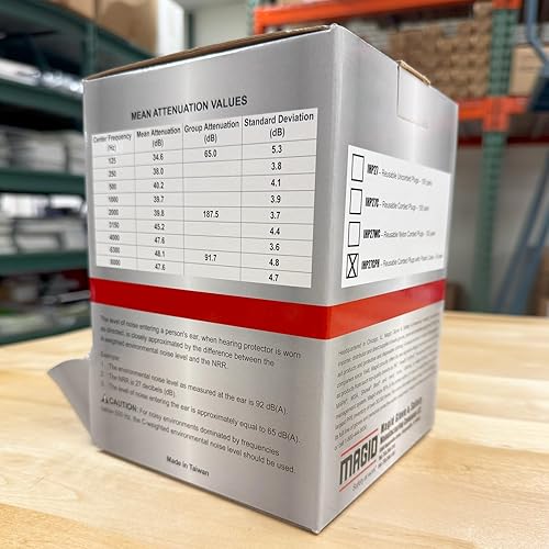 Miniatura 7 de MAGID IHP27WC Magid E2 Tapones reutilizables para los oídos, OSFA