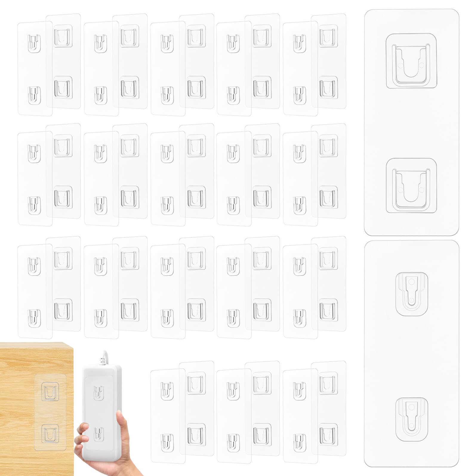 Crochets adhésifs double face pour suspendre vos objets sans abîmer les murs en location