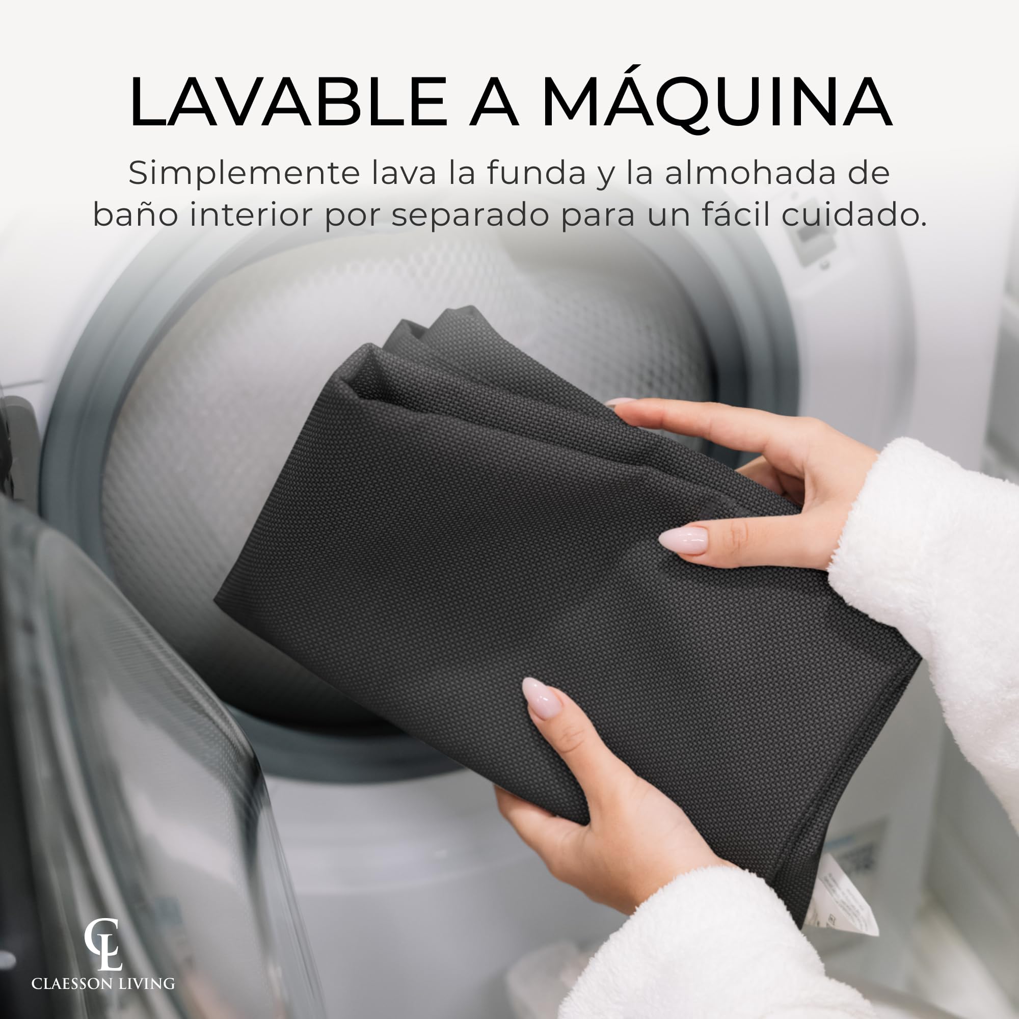 Almohada bañera Adulto - Gruesa y cómoda, para Soporte de Cabeza, Cuello y Espalda - Cojin bañera Lavable y de Secado rápido, baño Relajante en casa - Gris Oscuro