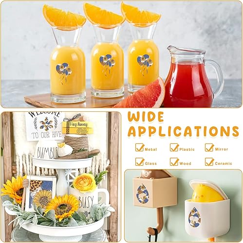 Miniatura 6 de Tintnut Rollo de vinilo permanente de girasol, 12 pulgadas x 5 pies, hojas de vinilo adhesivas con patrón floral de sol con fondo de corazón azul,