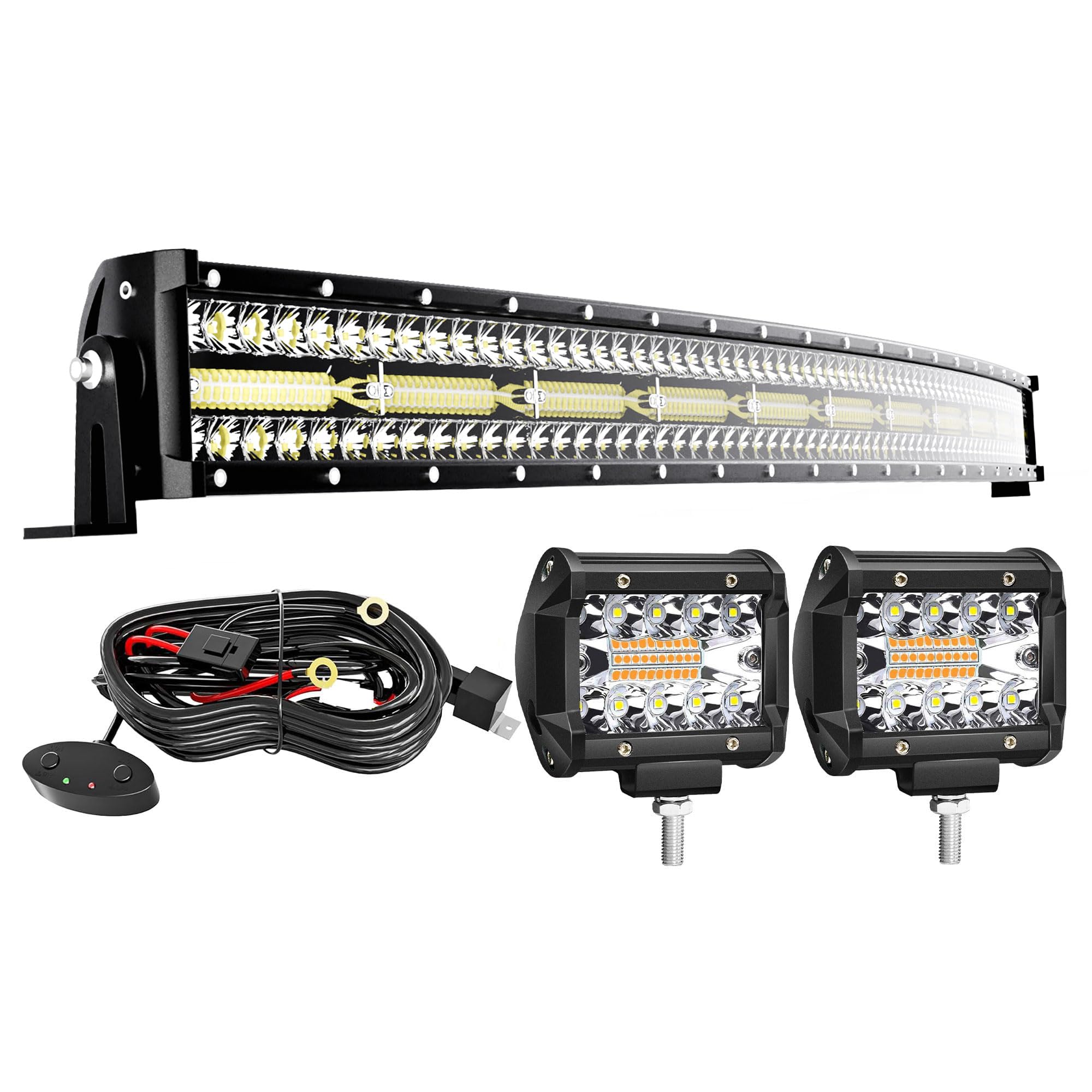 TERRAIN VISION 50 Inch Curved Triple Row LED Light Bar