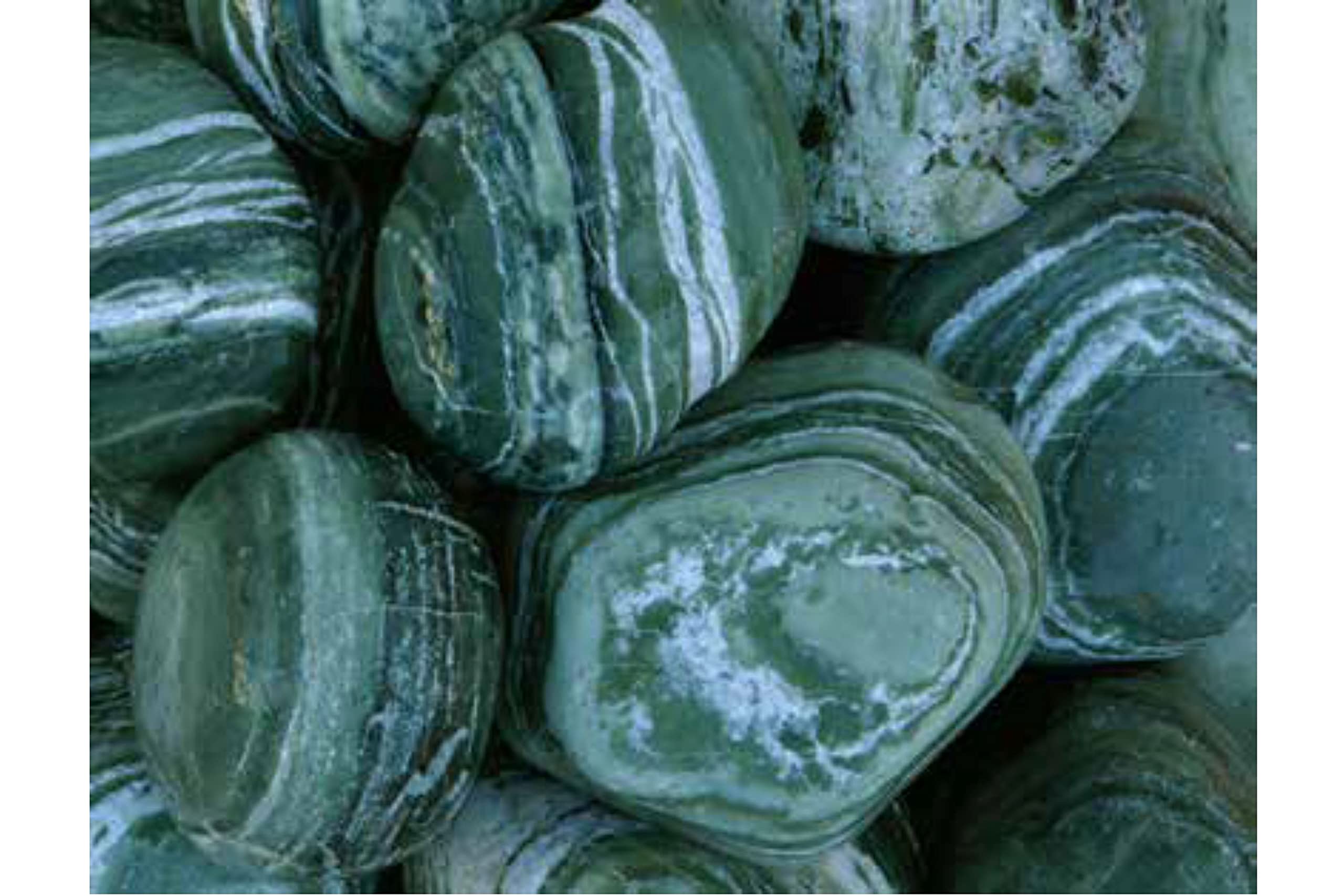 Naturally Green DARK GREEN Pebbles Stones for Decoration, Garden, Plants Pots, Aquarium, Fountain & Home Décor 1kg (B098315C5K) Amazon Price History, Amazon Price Tracker