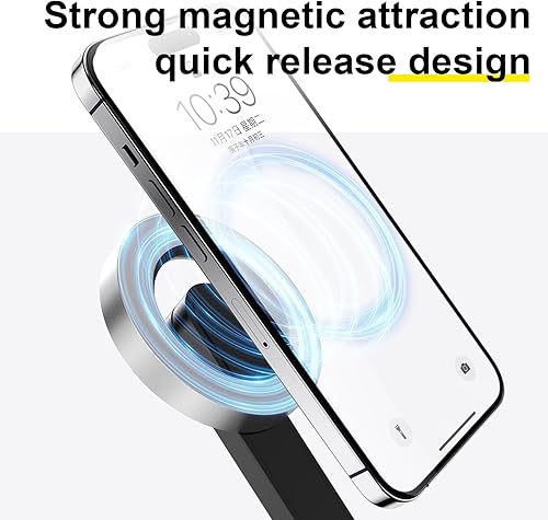 Miniatura 3 de TELESIN Trípode magnético para selfie stick con control remoto Bluetooth, trípode extensible de 27 pulgadas para iPhone 15, 14, 13, 12 Pro Max,