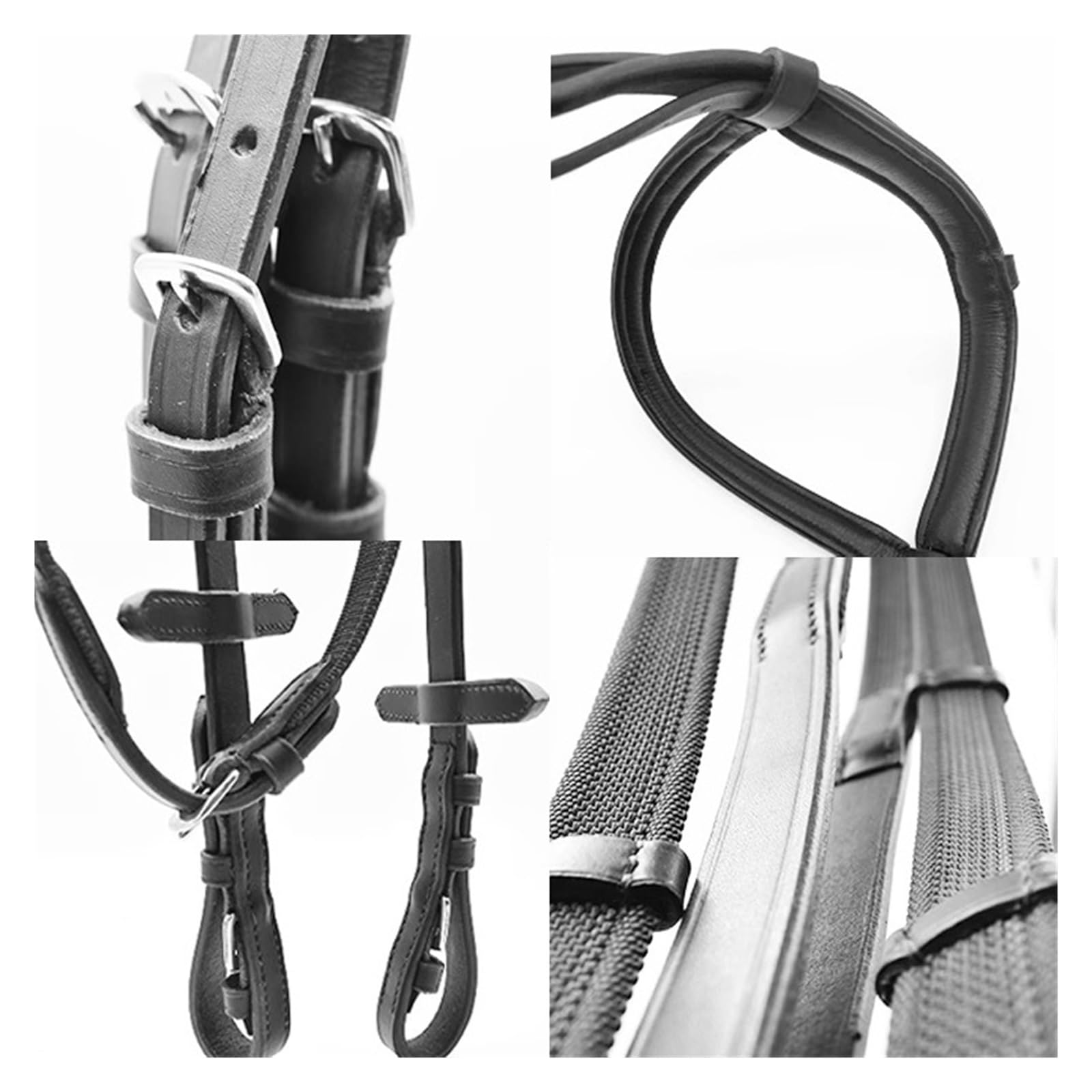 Brida for caballo con juego de riendas antideslizantes, cómoda(G)