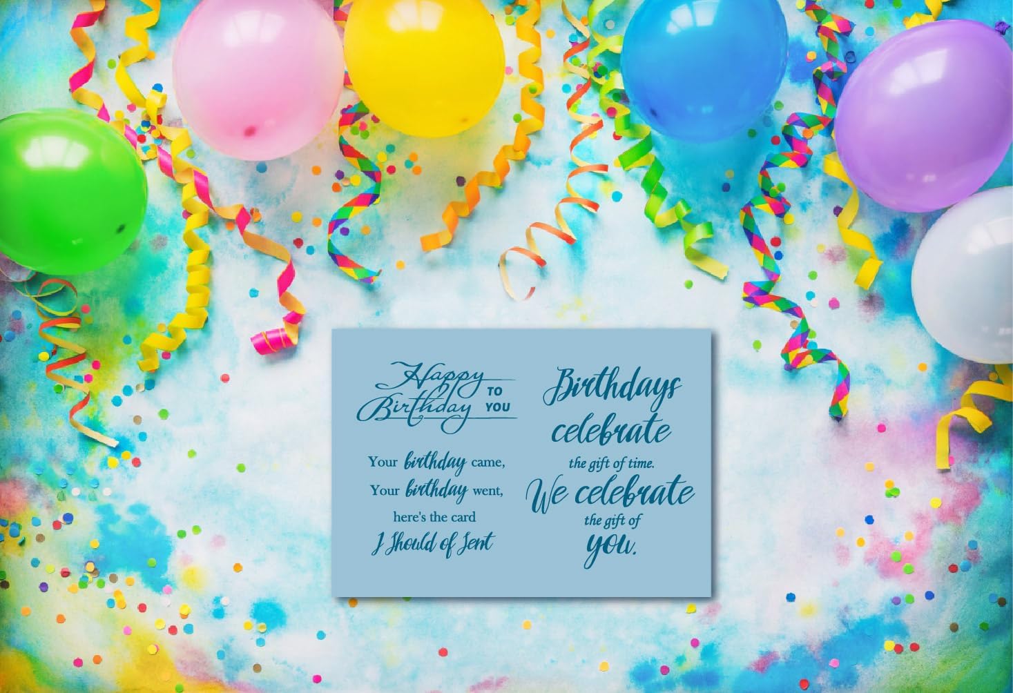 Birthday Sentiment Clear Stamps for Journaling, Birthday Verses Greeting Words Silicone Stamps Seal for Scrapbooking Photo Album Gift Tags and Other Paper Crafts Decoration