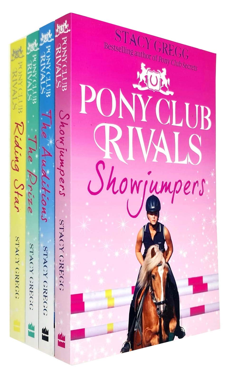 Stacy Gregg Pony Club Rivals 4 Books Collection (Showjumpers, The Prize, The Auditions, Riding Star)