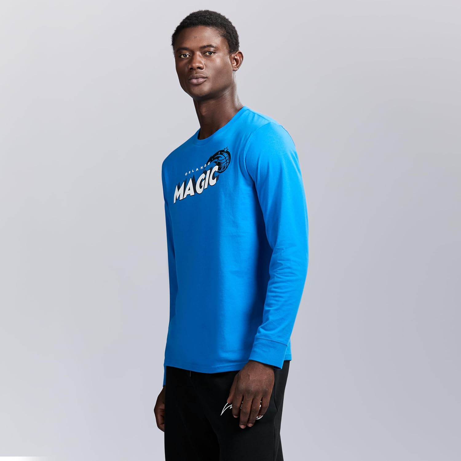 Game 7 X NBA Officially Licensed Men's Graphic Long Sleeve Lightweight Crew Neck Cotton Team T-Shirt
